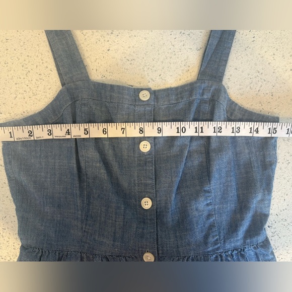 NWOT - JCrew Chambray Button-Front Sundress – Size 2 – Light Blue - Picture 5 of 6